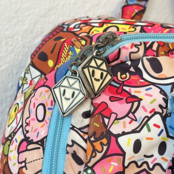 Ju-Ju-Be x Tokidoki MiniBe Mini Backpack w 2 Charms Rare Tokipops Print *Read main image 11